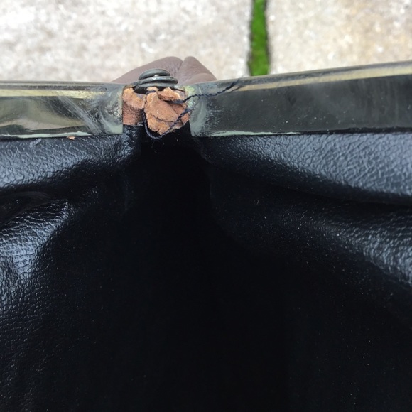 Vintage Farrow Brown Italian Leather Clutch main image 3
